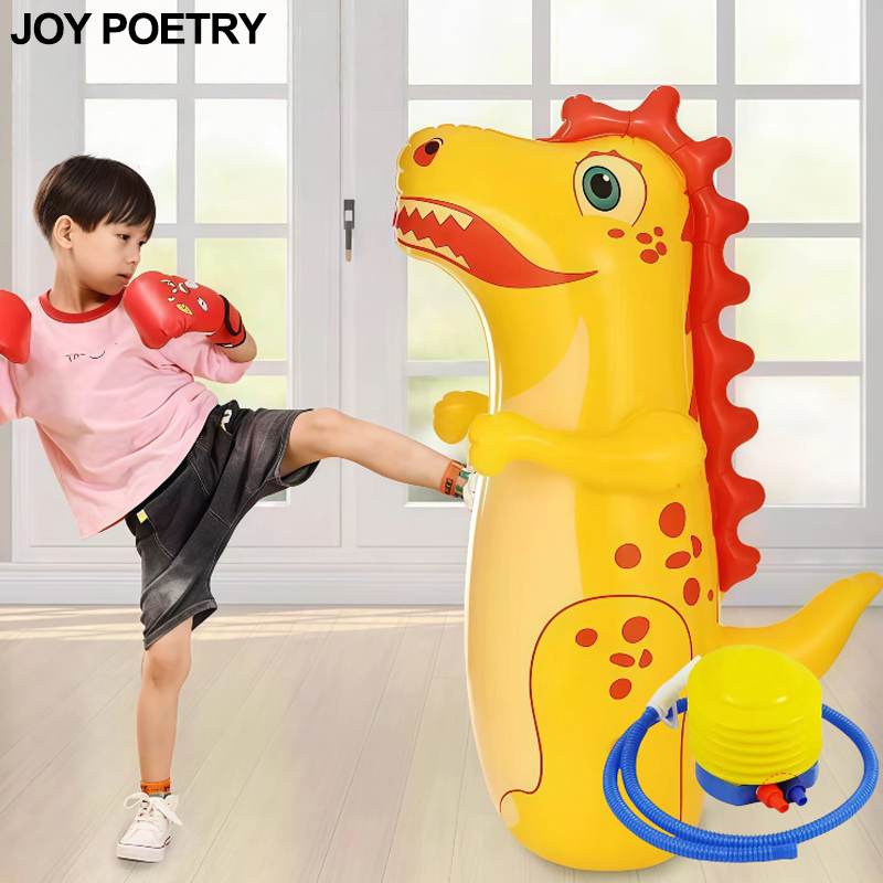Outdoor Sport Activities For Kids - Dinozor kaplan yunus şişme ayakta boks