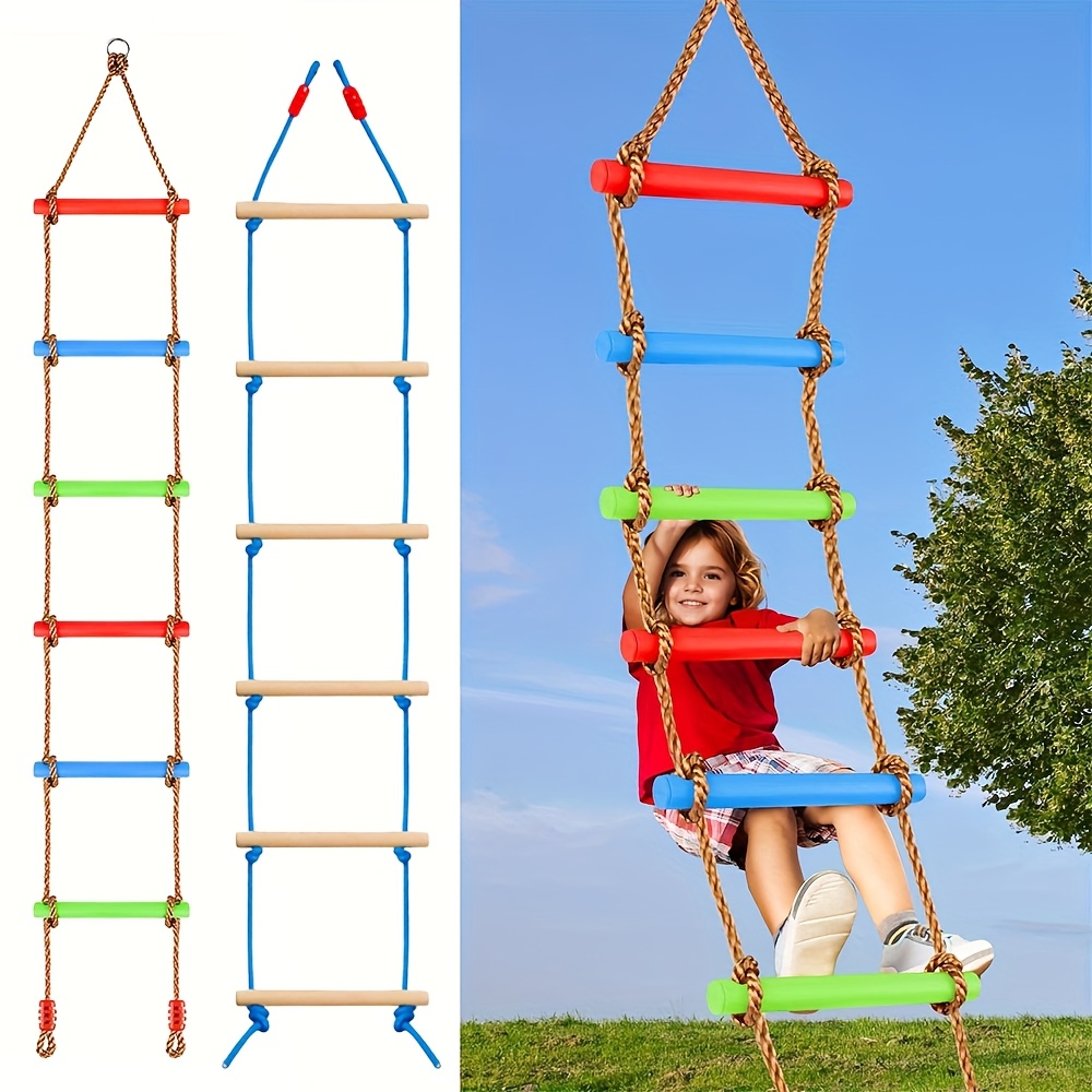 Outdoor Sport Activities For Kids - 1 adet renkli çocuk tırmanma merdiveni