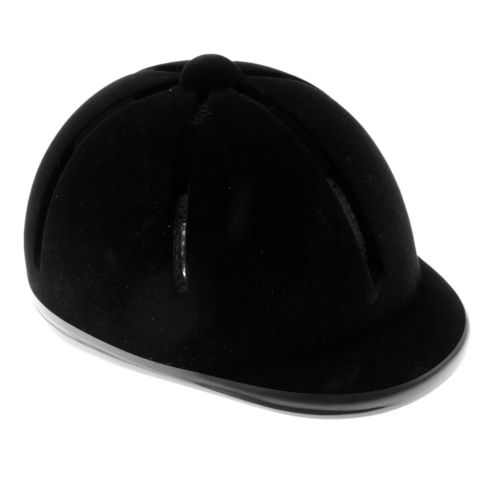 Equestrian Helmet - Çocuklar at binme kask ayarlanabilir kadife