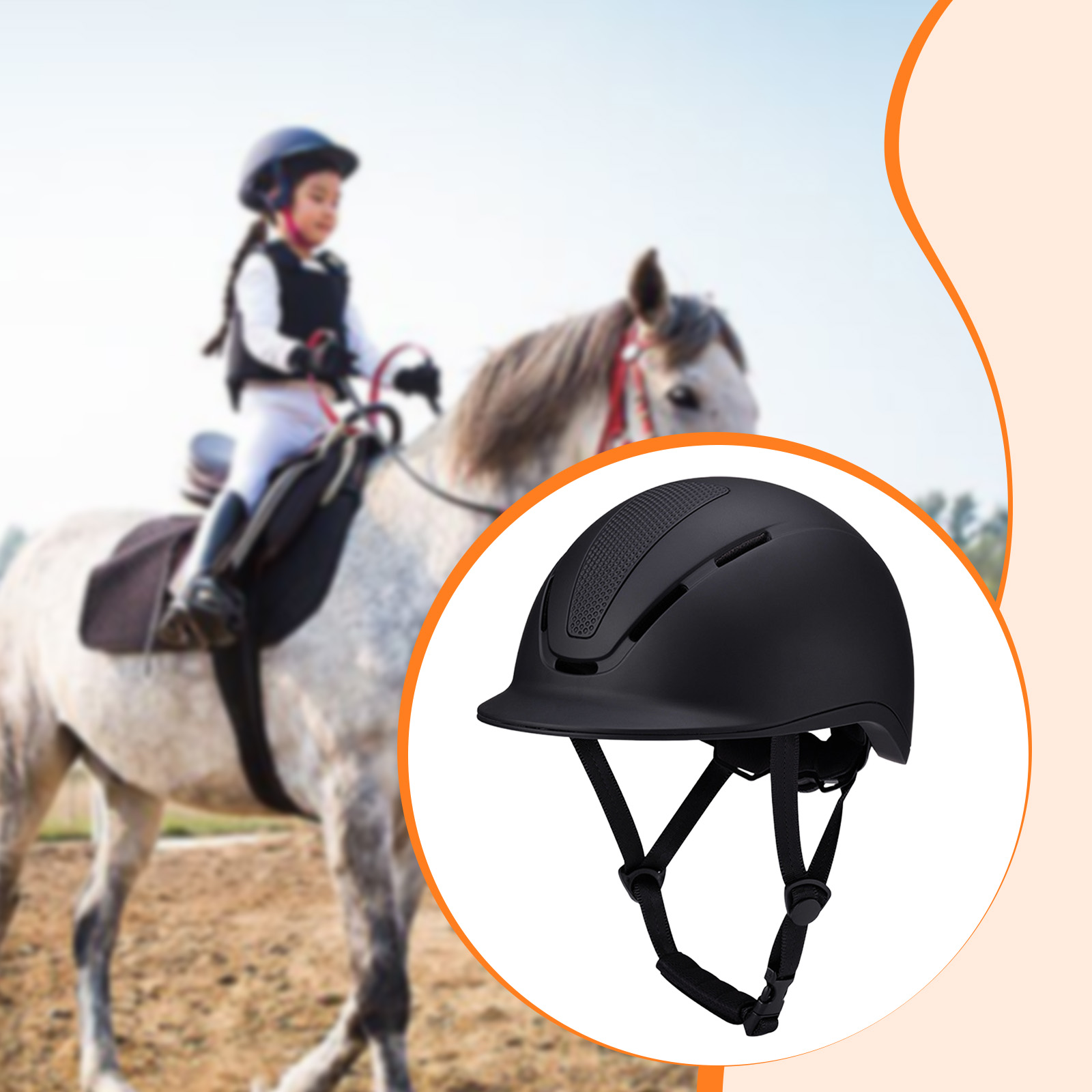 Ayarlanabilir Çene Kayışlı Bin - Equestrian Helmet incelemesi ve fiyatı