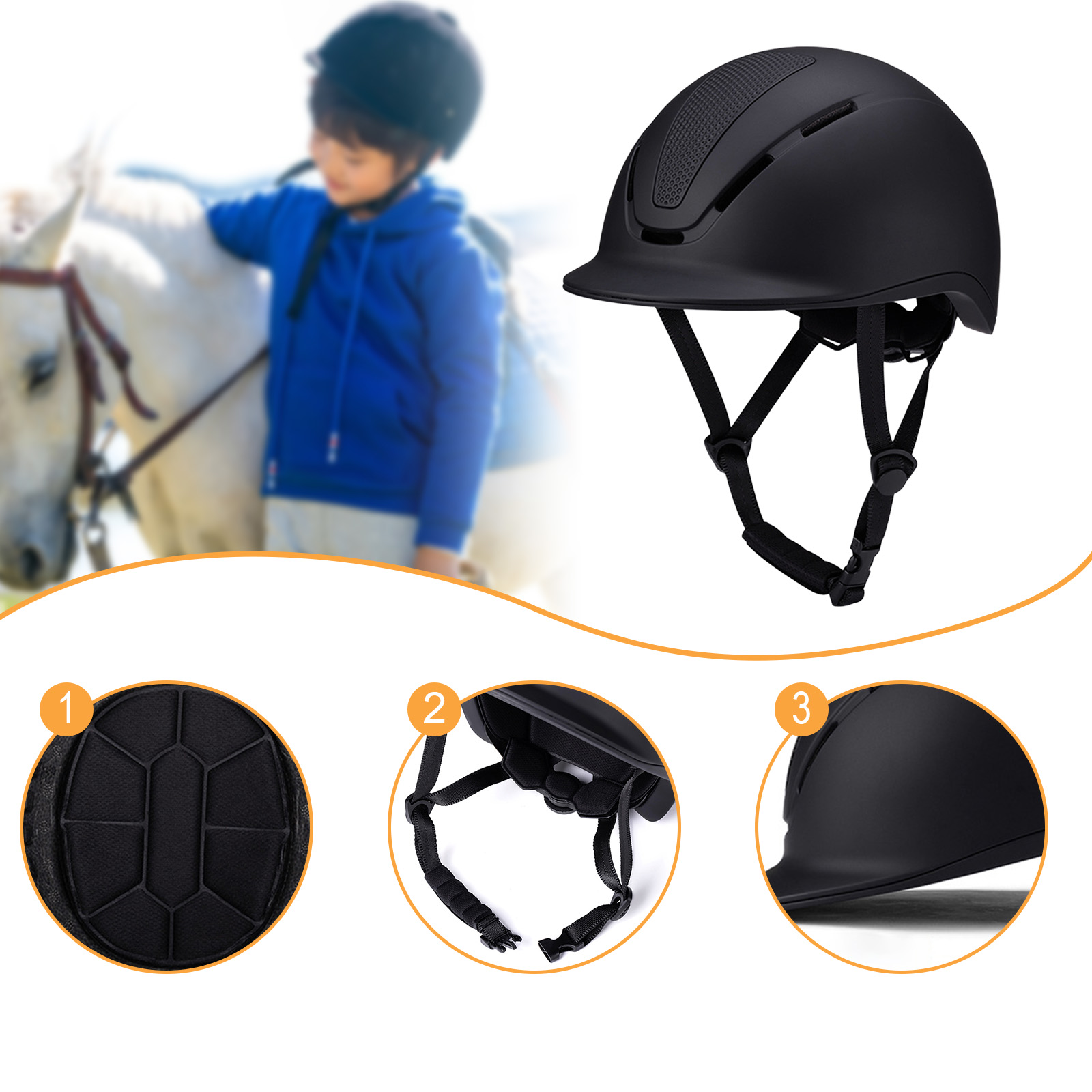 Ayarlanabilir Çene Kayışlı Bin - Equestrian Helmet incelemesi ve fiyatı